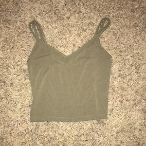 BUNDLE Army green and grey tank top